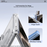 XUNDD Support rotatif à 360° avec protection de charnière pour Samsung Galaxy Z Fold 8 Ultra 8 7, coque antichoc avec film de protection d'écran et couverture arrière
