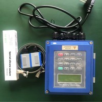 Débitmètre ultrasonique externe à fixation par pince pour eau du robinet, portable, à montage sur tuyau, avec supports de fixation réglables, modèle DUF Measurement