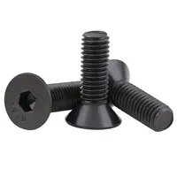 Vis à tête fraisée hexagonale noire DIN7991 Grade 10.9 12.9, métrique M2 M2.5 M3 M4 M5 M6 M8, vis à six pans creux