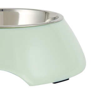 Bol double pour animaux de compagnie en silicone solide écologique avec base antidérapante pour chiens et chats - Product Image 2