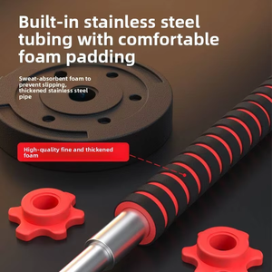 <span class=keywords><strong>Kit</strong></span> d'entraînement de force multifonctionnel pour la maison : Kettlebell et barre d'<span class=keywords><strong>haltères</strong></span> réglables de 50 <span class=keywords><strong>kg</strong></span> avec logo personnalisé - Product Image 4