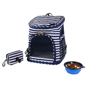 Mochila de transporte para mascotas de alta calidad, vegana, con cremallera, de material Oxford duradero e impermeable, ajustable y plegable, de fábrica en Vietnam. - Product Image 2