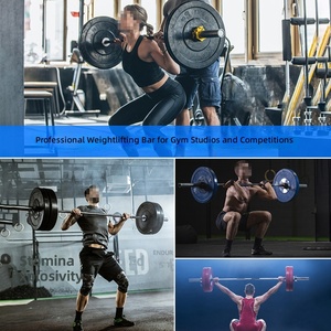 Barre de musculation professionnelle droite et EZ Curl en acier coloré avec logo personnalisé pour hommes et femmes, 2,2 m/1,5 m/1,2 m, pour usage commercial - Product Image 6