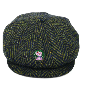Vente en gros de casquettes Gatsby en tweed de laine personnalisées Cabbie Ivy Hats Baker Boy 8 Panels Casquettes Gavroche pour hommes - Product Image 2