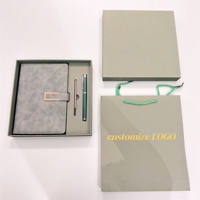 Nouveauté 2027 : Coffret Cadeau A5 en Cuir Personnalisable avec Logo, Carnet à Boucle Métallique et Stylo pour Entreprises