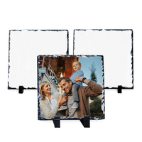 Plaques de sublimation 6*6 pouces, ardoise carrée, cadre photo pour cadeau commémoratif