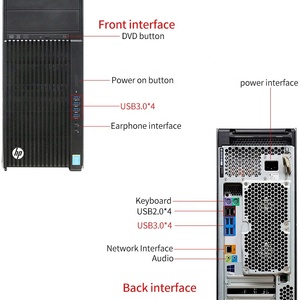 Station de travail HPE Z640/Z840/Z440 Xeon E5 d'occasion la plus vendue pour la post-production graphique, cinématographique et télévisuelle, ordinateur en stock sous <span class=keywords><strong>Windows</strong></span> <span class=keywords><strong>10</strong></span> - Product Image 2