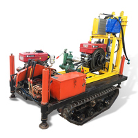 Rig Pengeboran Hidrolik Tipe Crawler yang Kokoh 28HP 200M Mesin Rig Pengeboran Sumur Air Bergerak dengan Posisi Stabil