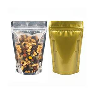 Sacs à fermeture éclair à gousset latéral en PE à impression personnalisée debout pour les emballages alimentaires de céréales - Product Image 1