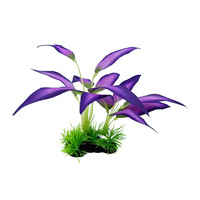 Fournitures transfrontalières DIY : Fleurs en tissu de soie simulée, plantes aquatiques, aménagement paysager d'aquarium, arrangements floraux, rocailles de corail