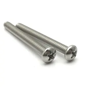 Factory Direct Sale 304 Stainless Steel Phillips Pan Head Machine Screw