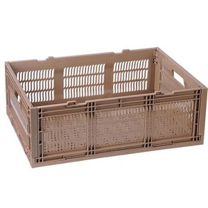 Manufacturer Hot Sale Logistics Plastic Foldable Turnover Box For Vegetables And Fruit 600x430x210mm