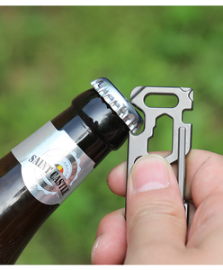 Móc Khóa Titan Ngoài Trời Mới Nhất Móc Khóa Tua Vít Dụng Cụ Mở Chai Khóa An Toàn Tháo Nhanh Móc Đa Năng - Product Image 5