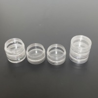 Pot à poudre à ongles en acrylique multicouche empilable 5g PS, récipient cosmétique transparent