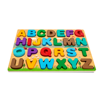 Puzzle en bois Wincent, alphabet ABC, jouet éducatif sur le thème des animaux de la ferme, Montessori, éducation préscolaire, cadeau pour enfants d'âge préscolaire