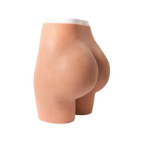 Culotte en Silicone Taille Haute Entrejambe Ouvert Remonte-Fesses Gainant Rembourré pour Cosplay Drag Queen Leggings Femme Grandes Tailles