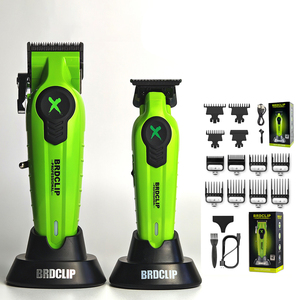 Set <span class=keywords><strong>Tagliacapelli</strong></span> e Trimmer BRD ad Alta Potenza con Lama DLC, Kit <span class=keywords><strong>Professionale</strong></span> da Barbiere per Uomo 7500 RPM - Product Image 1