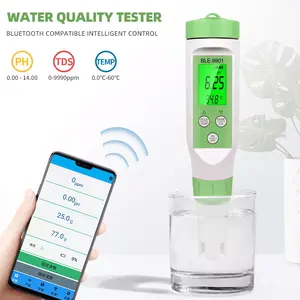 BLE-9901 Bluetooth-compatible Water Quality Tester 3 in 1 Temperature TDS PH Meter by Mobile App