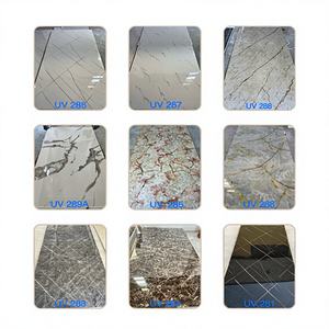 Panneaux muraux en PVC marbré VILACONIC modernes, taille personnalisable, usage domestique, insonorisants, absorbants le son, ignifuges, imperméables - Product Image 1