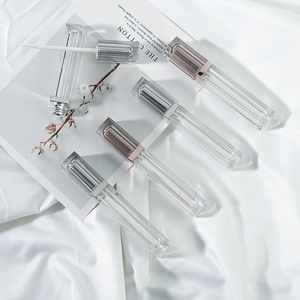 CY303 7毫升唇彩管玫瑰金银空口红管方形口红管带棒唇彩包装自有品牌 - Product Image 1