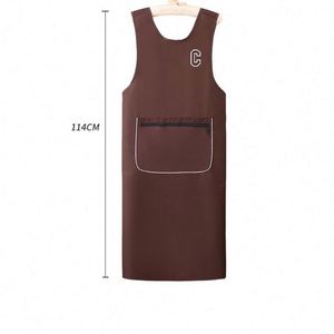 Durable <b>Waterproof</b> and Oil-Proof Extended Fat Kitchen <b>Apron</b> Washable Home Cooking Logo Waist for Restaurants Catering - Product Image 2