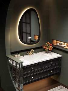 Mueble de Baño Moderno Personalizado de Fábrica con Ahorro de Espacio, con Lavabo y Funciones de Maquillaje - Product Image 2