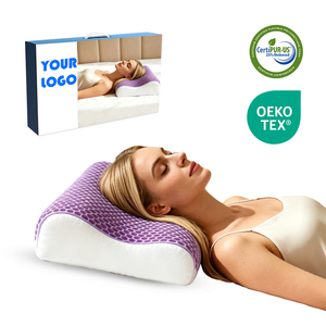 Almohada Cervical Cuadrada <span class=keywords><strong>de</strong></span> Espuma Viscoelástica TPE, Soporte Espinal Ergonómico, Desmontable, Lavable, Saludable para Dormir - Product Image 1