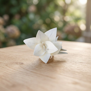 Lot de 100 diffuseurs de parfum en bois de Sola blanc de 6 cm, écologiques, fabriqués en Thaïlande, pour la décoration intérieure, les mariages et les plantes décoratives. - Product Image 3
