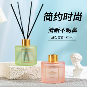 Ambientador <span class=keywords><strong>de</strong></span> Aromaterapia sin Fuego <span class=keywords><strong>de</strong></span> Larga Duración, Botella <span class=keywords><strong>de</strong></span> Vidrio Cilíndrica, Ambientador para Dormitorio, Hogar, Baño, Inodoro, Desodorante - Product Image 3