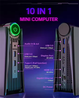Angxin AMR5 mini pc AMD R7 5800U Gaming Mini PC M.2 NVME 16GB RAM 512GB SSD WIFI 6 Mini ordenador