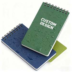 Custom A5 Size Waterproof Stone Paper Top Spiral Bound Memo Notebook PP Saddle Stitching Colored Notepads for Outdoor Office Use - Product Image 1