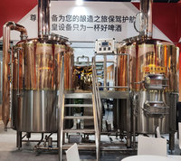 Bouilloire de brassage et de bière en cuivre rouge, 1000l, 40 000l, élément Commercial de brasserie