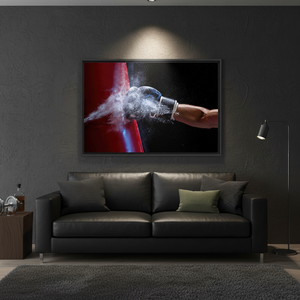 Printed Canvas Art: Tempered Glass Man Cave Wall Decor,<b>BLACK</b> <b>FRAMED</b> CANVAS - Product Image 3
