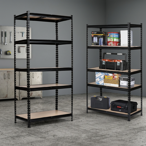 Étagère de rangement robuste en acier inoxydable à 4 niveaux, réglable, sans boulons, autoportante - Product Image 3