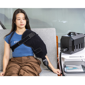 Système de thérapie de compression des jambes complètes avec enveloppement du genou pour le soulagement de la douleur et la récupération des blessures - Product Image 6