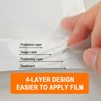 Película Protectora Transparente con Relieve 3D de 120*190mm para Plotter de Hidrogel, Adhesivo para la Parte Trasera del Teléfono, Compatible con Cualquier Modelo