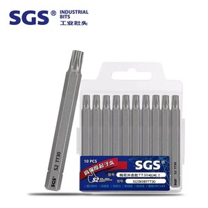 1/4 inch Hex Shank <span class=keywords><strong>Torx</strong></span> tuốc nơ vít bit T6-T40 an ninh từ tính giả mạo bằng chứng <span class=keywords><strong>Torx</strong></span> đầu screwdriver bit <span class=keywords><strong>Set</strong></span>, 25 mét chiều dài - Product Image 5