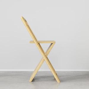 كرسي خيزران قابل للطي جديد ومبتكر، مقاوم للماء وسهل التخزين، كرسي طعام للمنزل والفنادق والحدائق وحفلات الزفاف - Product Image 5