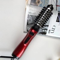 Cepillo Secador de Pelo Giratorio Automático 3 en 1 de 1200W, Ecológico, de Aleación, para Rizar y Alisar