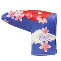 Housse de protection pour putter de golf en cuir PU imperméable de qualité supérieure avec fermeture magnétique et broderie 3D - Accessoires de golf prêts à offrir