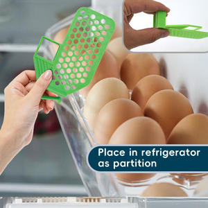 Diviseurs de congélateur réglables à double niveau pour rangement cuisine et garage, organisateur de tiroir de réfrigérateur et séparateur de compartiments - Product Image 6