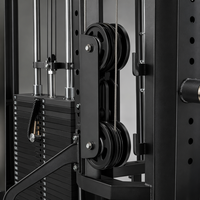 Machine Smith de qualité commerciale tout-en-un pour la maison - Rack de musculation multifonctionnel avec système de croisement de câbles haut/bas