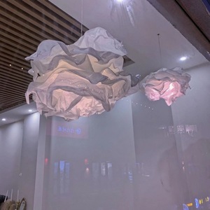 Lampada da Soffitto in Stile Nordico Europeo con <span class=keywords><strong>Paralume</strong></span> a Nuvola Bianca in Carta per Ristorante, Camera da Letto, Hotel, Casa - Product Image 6