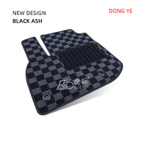 Tapis de sol à carreaux personnalisés pour voiture Renault Kwid