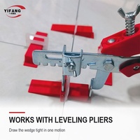 Cales de nivellement rouges de 1,5 mm pour carrelage, installation facile pour le contrôle du niveau des carreaux de sol et de mur en céramique et porcelaine, vente en gros