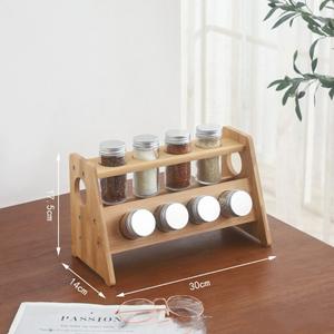 Étagère de <span class=keywords><strong>cuisine</strong></span> en bambou de haute qualité, directement de l'usine, étagère à épices en bambou, rotative - Product Image 5