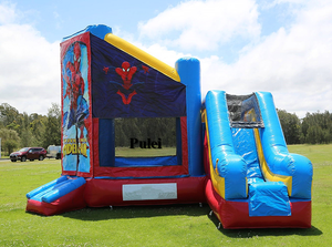 Spiderman inflable <span class=keywords><strong>castillo</strong></span> hinchable tobogán divertido juego de <span class=keywords><strong>castillo</strong></span> hinchable con tobogán Combo Alquiler de fiesta - Product Image 4