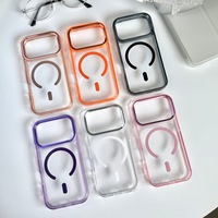 Étui de téléphone magnétique transparent de qualité pour iPhone 18 17 16 Pro Max, coque transparente en TPU acrylique, compatible avec la charge sans fil