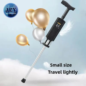 Tongkat berjalan elektrik ringan, tongkat berjalan tiga kaki lipat dengan bangku tempat duduk buka bangku dengan satu klik - Product Image 3