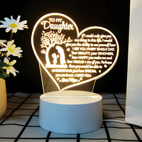 Lampe de table acrylique drôle sans fil lampe à LED 3D lampes de table spéléologie lumières créatives lampes bureau veilleuse Table Kits décor de chambre